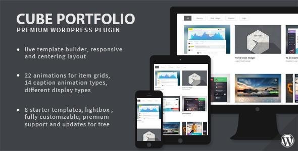 12344-Cube Portfolio v1.16.8 - Responsive WordPress Grid Plugin