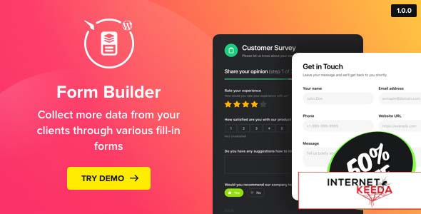 4044-Form Builder v1.0.0 - WordPress Form plugin