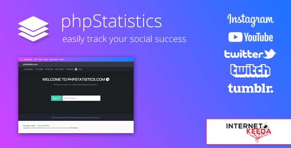 4079-phpStatistics v1.6.2 - Social Tracking Tool for Instagram, Twitter, Twitch & YouTube