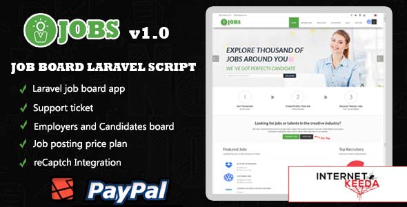 4084-IJOBS - Job board laravel script