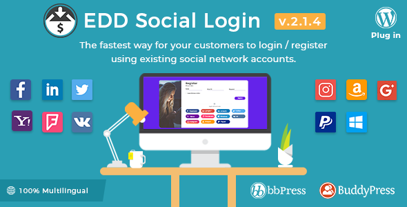 4117-Easy Digital Downloads - Social Login v2.1.4