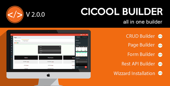 4174-Cicool v2.8.0 - Page, Form, Rest API and CRUD Generator