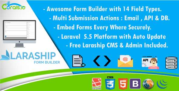 4185-Laraship Form Builder - Drag & Drop Laravel Form Builder With CMS & Admin