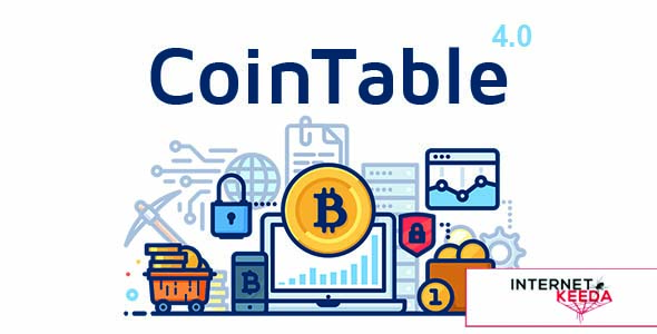 4358-Coin Table v4.0 - Cryptocurrency Markets, ICOs & Mining CMS