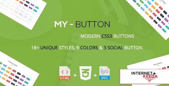 4364-Mybutton - A Modern CSS3 Buttons Collection