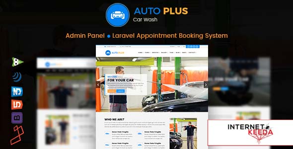 4568-Auto Plus - Laravel Car Wash Booking