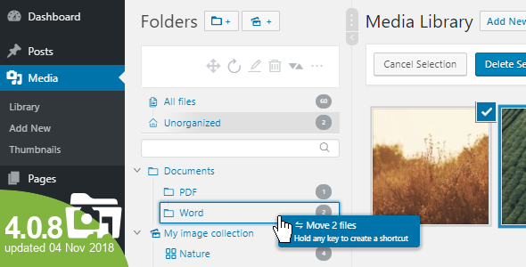 4590-WP Real Media Library v4.0.8 - Media Categories / Folders