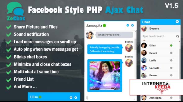 4745-Zechat v1.5 - Facebook Style Php Ajax Chat