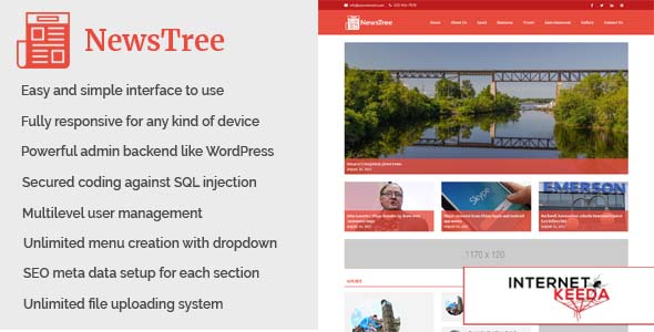 4801-NewsTree - Magazine and News Portal Website CMS