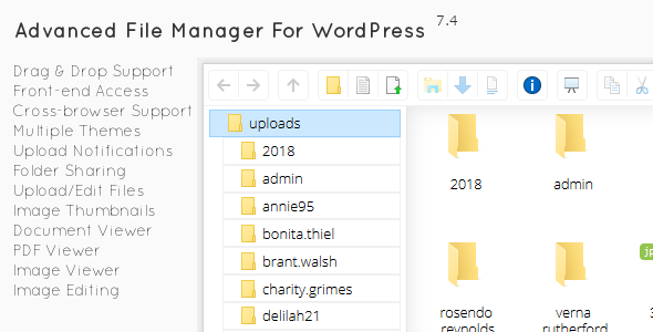 10877-File Manager Plugin For Wordpress v7.5.4