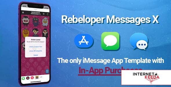 4958-Rebeloper Messages v12 - iMessage App in Swift 4.2, iOS 12 and Xcode 10 ready