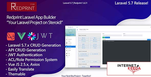 4989-Redprint v1.6.32 - Laravel App Builder CRUD Generator Plus - 