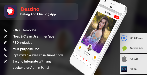 5002-Dating Android App + iOS App Template | Destino (HTML+CSS files IONIC 3)