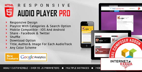 6577-HTML5 Audio Player PRO v2.0 - WPBakery Page Builder