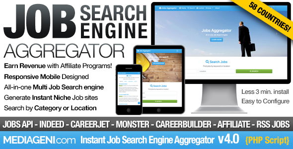 5115-Instant Job Search Engine Aggregator v4.0