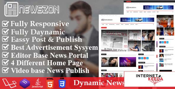 5261-News Paper - Dynamic News, Magazine and Blog Portal Script