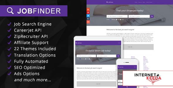 5273-JobFinder v1.2 - Job Search Engine Affiliate Script
