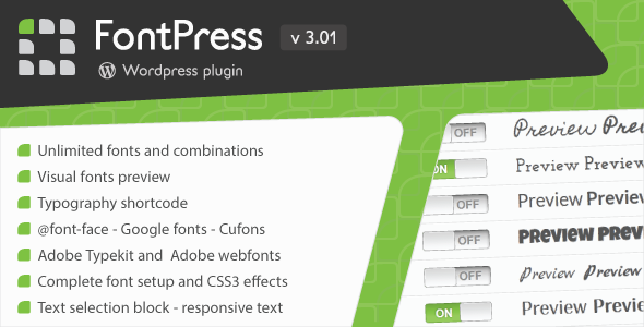 15719-FontPress v3.3.2 - Wordpress Font Manager