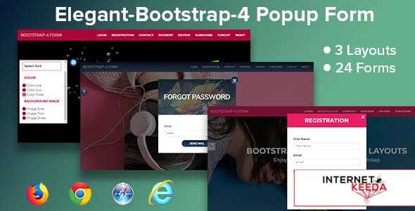 5326-Elegant-Bootstrap 4 Popup Form