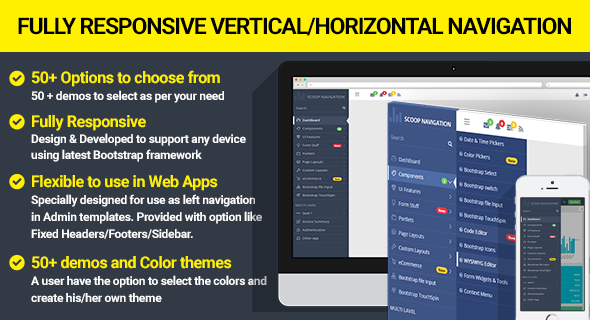 5340-Dropdown Sidebar Menu - Responsive Bootstrap Navigation