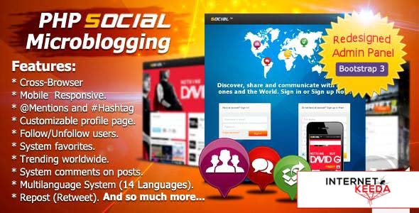 5636-PHP Social Microblogging v3.1.1