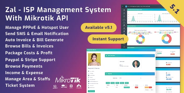 6059-Zal v5.2.1 - ISP Management System With Mikrotik API