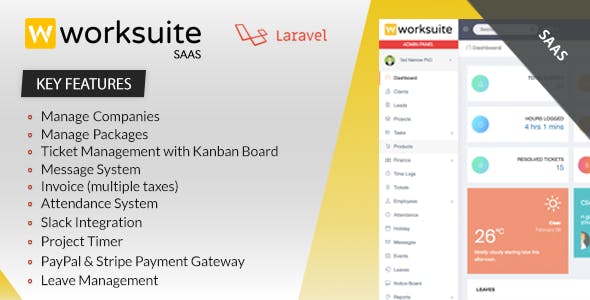 6182-Worksuite Saas v2.5.3 - Project Management System