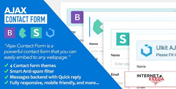 6298-Ajax Contact Form with Bootstrap, Semantic UI, Bulma, & UIkit Forms v1.1