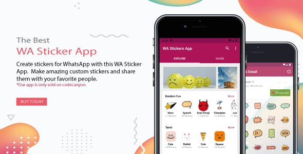 6299-Online Android Stickers App for WhatsApp with Sticker Maker