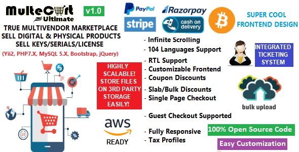 6383-MulteCart Ultimate Ecommerce - Digital Multivendor Marketplace Ecommerce - eShop CMS