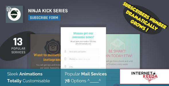 6425-Ninja Kick v1.5.6 - Subscription WordPress Plugin