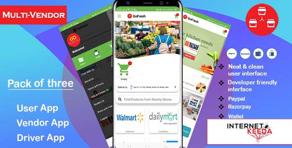 6836-Multi Vendor Grocery Android App with Backend v1.0.1 - Bigbasket Grofers Happyfresh Clone