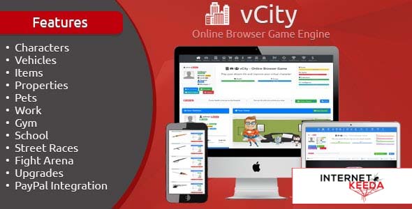 6955-vCity v1.6 - Online Browser Game Engine