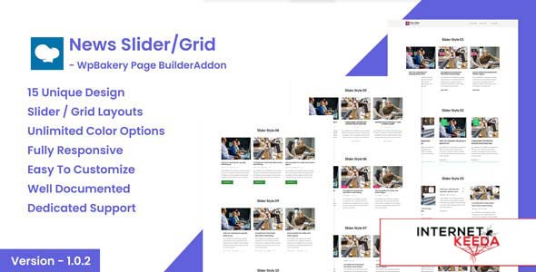 7291-News Post Sliders News Post Grid Builder Addon v1.0.2 - WpBakery Page Builder Wordpress