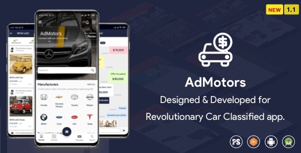 7622-AdMotors For Car Classified BuySell Android App v1.1