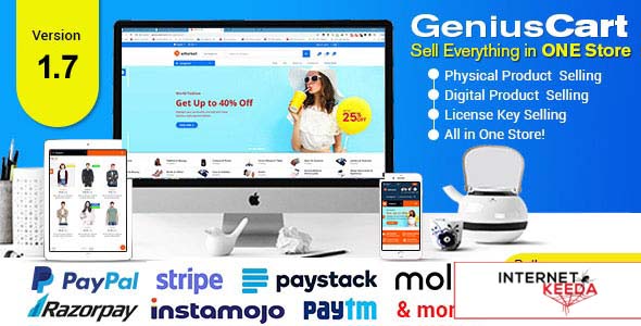 7712-GeniusCart v1.7 - Single or Multivendor Ecommerce System with Physical and Digital Product Mark