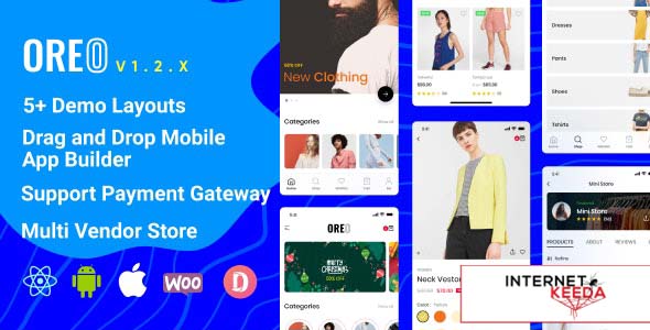 7916-Oreo Fashion v1.2.4 - Full React Native App for Woocommerce