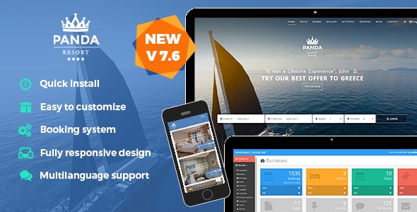 7962-Panda Resort v7.6.1 - CMS for Single Hotel - Booking System