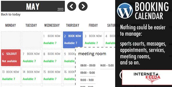 8014-WP Booking Calendar v6.0.9