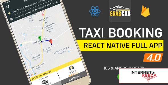 8219-GrabCab v4.1.0 - React Native Full Taxi App