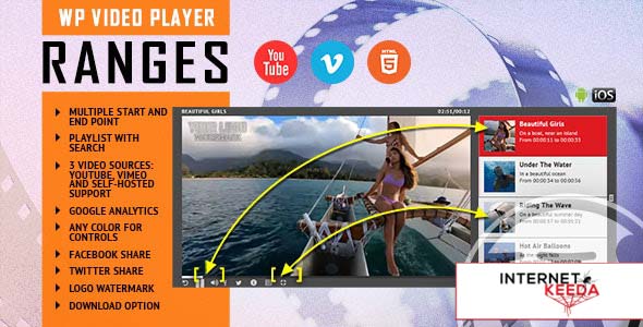 8405-RANGES v1.0.0 - Video Player With Multiple Start and End Points - WordPress Plugin