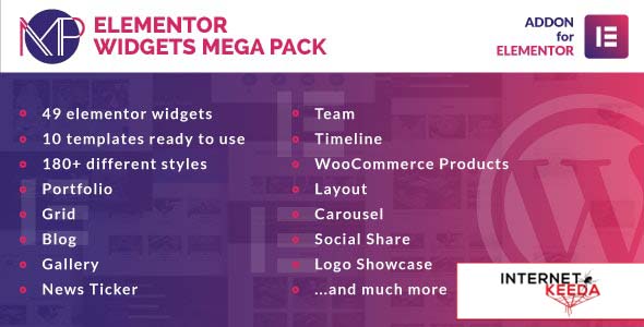 8546-Elementor Widgets Mega Pack v1.0 - Addons for Elementor Page Builder WordPress Plugin