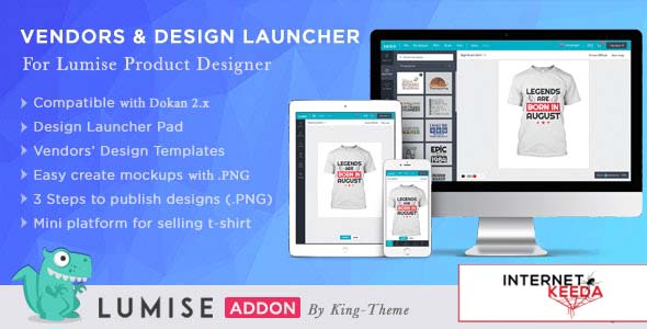 8557-Vendors & Design Launcher v1.0 - Addon for LUMISE Product Designer