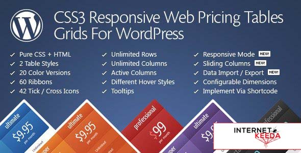 12027-CSS3 Responsive Web Pricing Tables Grids v11.4