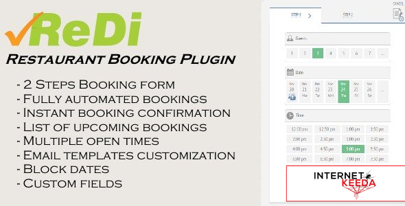 8771-ReDi v19.1219 - Restaurant Booking plugin for WordPress