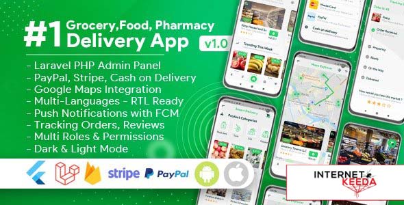 8876-Grocery, Food, Pharmacy, Store Delivery Mobile App with Admin Panel v1.1