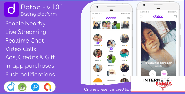 8879-Datoo v1.0.1 - Dating platform with Live Steaming and Video calls + Admin Panel