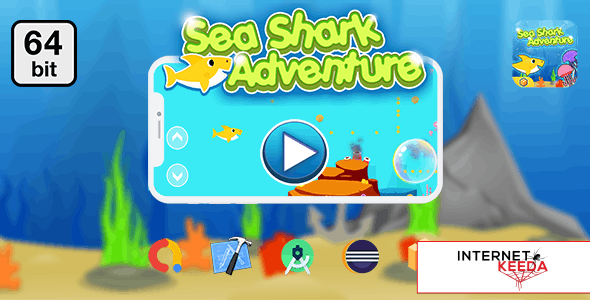 9387-Sea Shark Adventure 64 bit v1.0 - Android IOS With Admob