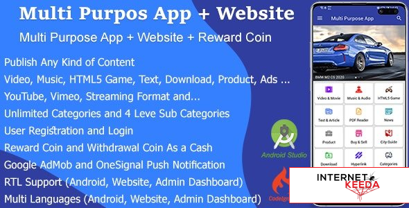 9523-Multi Purpose App + Website + Reward Coin v1.2.0