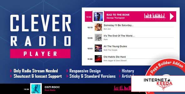 12442-CLEVER v2.2 - Shoutcast and Icecast Radio Player for WPBakery Page Builder